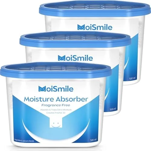 Moisture Absorbers, Fragrance Free Humidity Absorber, 3 Pack, 10.5 oz Boxes | Long-lasting non-electric Review: Tested and Rated