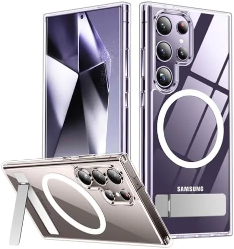SPIDERCASE for Samsung Galaxy S24 Ultra Case,Built-in Stand,Clear | Magnetic [3 Stand Ways] Invisible Review: Tested and Rated