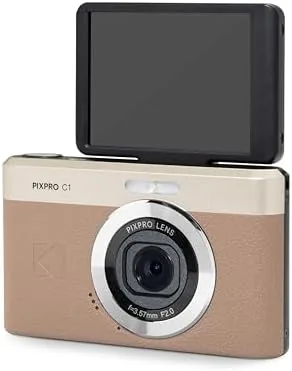 The C1 next to a smartphone and a larger zoom camera for size comparison