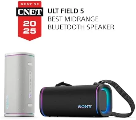 Close look at the Sony ULT Field 5 Wireless Bluetooth Portable Waterproof Speaker, Black build quality