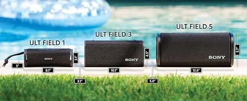 The Sony ULT Field 5 Wireless Bluetooth Portable Waterproof Speaker, Black in real use