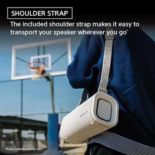 Another view of the Sony ULT Field 5 Wireless Bluetooth Portable Waterproof Speaker, Black