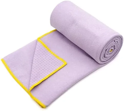 Close look at the Eunzel Hot Yoga Towel - Microfiber Non Slip Yoga Mat build quality
