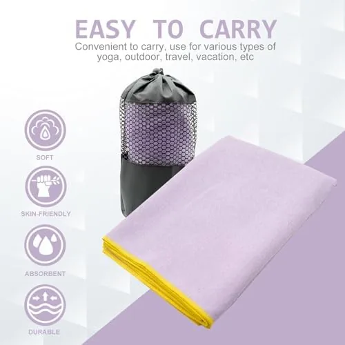 Another view of the Eunzel Hot Yoga Towel - Microfiber Non Slip Yoga Mat