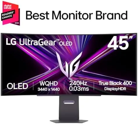 Close look at the LG 45GX950A-B 45-inch Ultragear 5K2K WUHD (5120 x 2160) OLED build quality