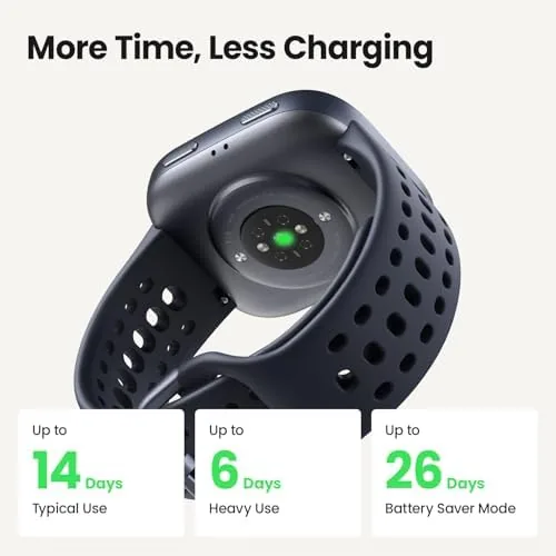 The Amazfit Bip 6 side by side with a premium smart watch and a sports watch