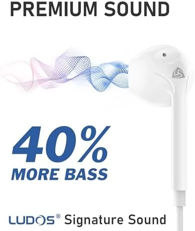 Earbuds plugged into a laptop headphone jack