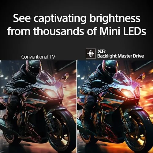 Detail shot of the Sony BRAVIA 5 98 Inch TV, Mini LED, 4K Smart features