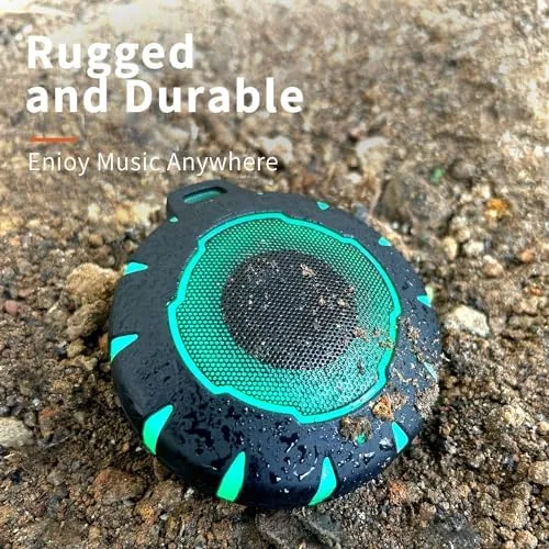 Close look at the HEYSONG Bluetooth Shower Speaker + Waterproof Phone Pouch , Rugged build quality