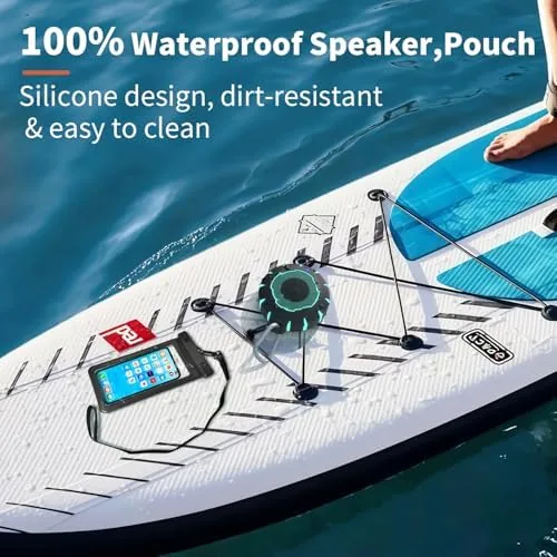 The HEYSONG Bluetooth Shower Speaker + Waterproof Phone Pouch , Rugged in real use