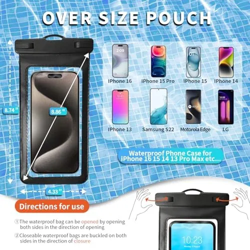 Another view of the HEYSONG Bluetooth Shower Speaker + Waterproof Phone Pouch , Rugged