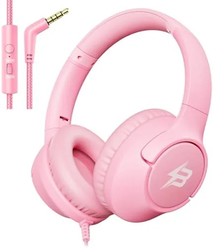 Overview of the Wired Headphones for Kids for School, 3.5mm Cord Safe Volume