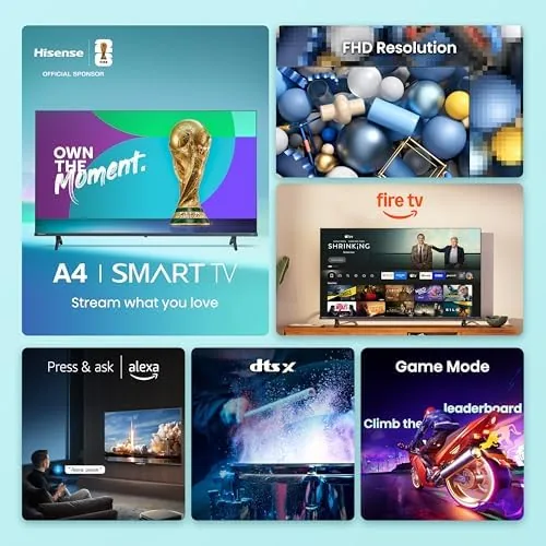 A cinematic movie scene on the Hisense 40 inch showing color and detail