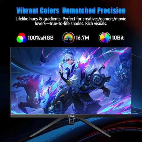 Another view of the 28 Inch 4K UHD Gaming Monitor 144Hz 1ms，IPS Monitor with
