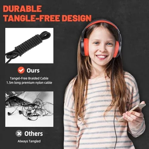 The UKELALA U2 Wired Headphones for Kids for School Boys Girls compared in context