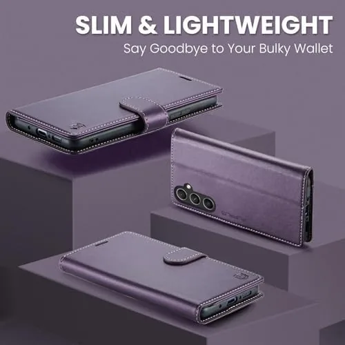 Another view of the FLIPALM Wallet Case for Samsung Galaxy A36 5G, Purple |