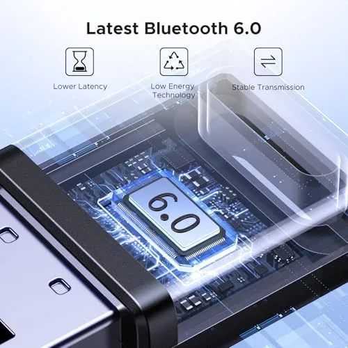 Close look at the UGREEN USB Bluetooth Adapter for PC, Bluetooth 6.0 Dongle Receiver build quality