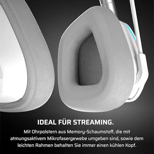 The headset connected to a PC and a phone showing the dual wireless connections