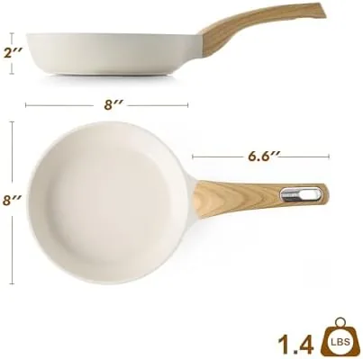 The SENSARTE pan positioned on an induction burner during testing