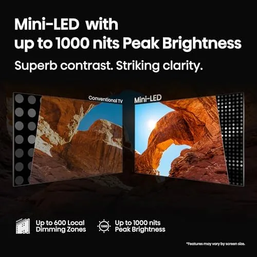 The Hisense U6 next to a budget LED TV and an OLED for comparison