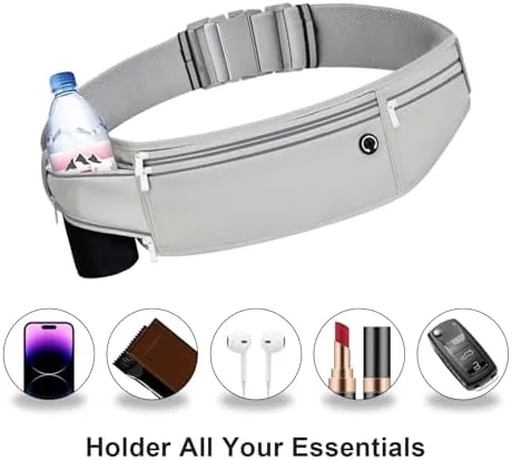 Close look at the Slim Running Belt for Women Men,Runners Fanny Pack Phone Holder,Money build quality
