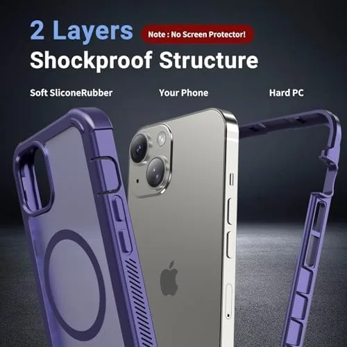 Close look at the jaroco Magnetic for iPhone 13 Case Heavy Duty Protection Dark build quality