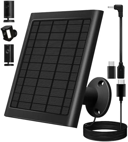 8W Solar Panel Charger for Ring Cameras with 10FT Cable | Compatible with Stick Review: Tested and Rated