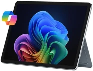Microsoft Surface Pro 2025 in Ocean color with keyboard attached