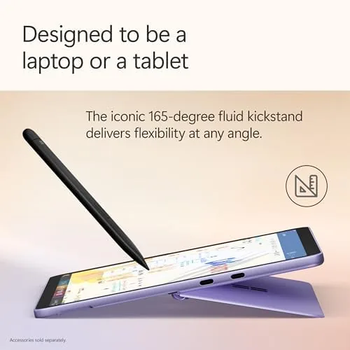 Detail shot of the Microsoft Surface Pro 2-in-1 Laptop/Tablet (2025), Windows 11 Copilot+ PC features