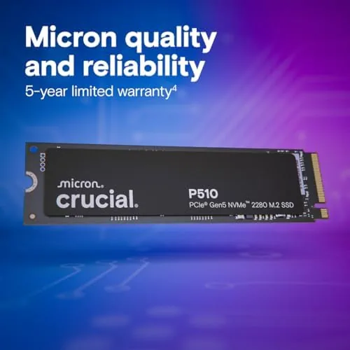 A video editing timeline running with the Crucial P510 as the working drive