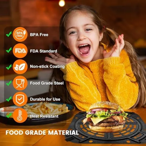 Close look at the Air Fryer Accessories for Ninja AF141 Air Fryer Pro 4 build quality