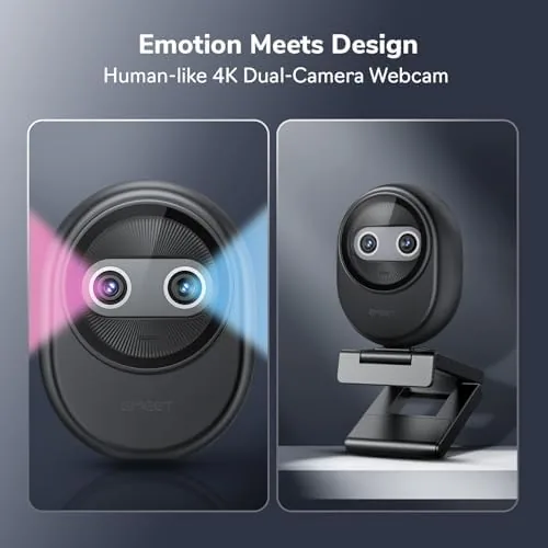 The EMEET Piko 4K Webcam for Streaming, World's 1st Dual-Camera AI-Powered compared in context