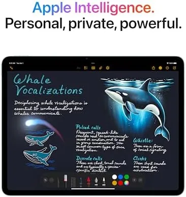 A photographer editing a large image on the 13-inch iPad Air with Apple Pencil