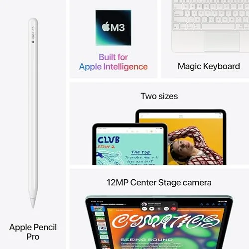 An illustrator drawing a large artwork on the 13-inch iPad Air