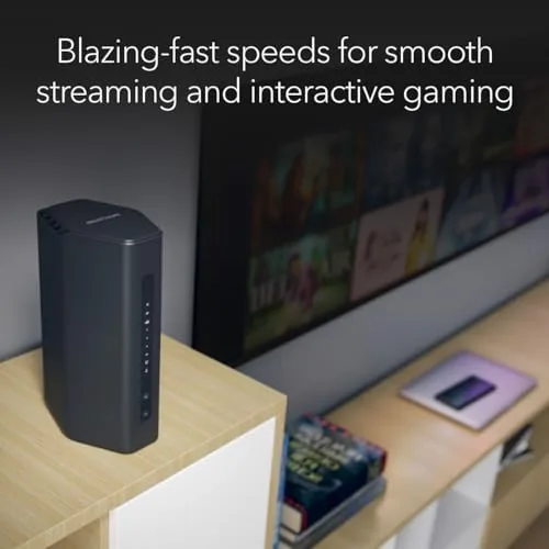 Another view of the NETGEAR Nighthawk Dual-Band WiFi 7 Router (RS150) - Router Only