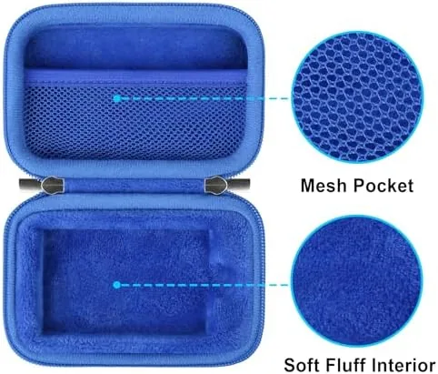 The Lacdo Hard Carrying Case for Samsung T9 Portable Solid State in real use