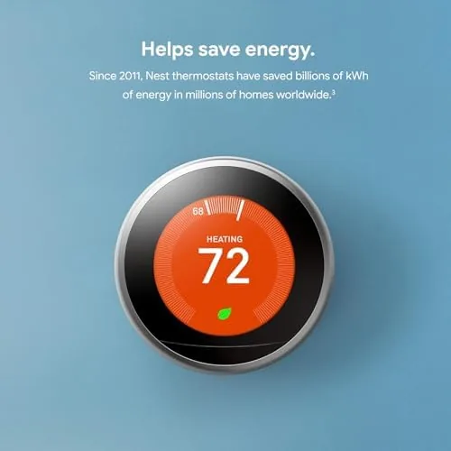 The Nest app showing the auto schedule the thermostat built from learning