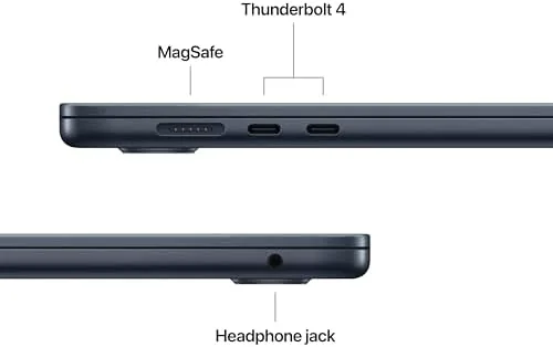 Battery usage graph on the MacBook Air 15 settings screen