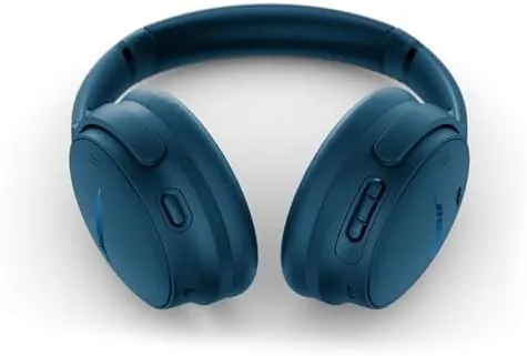 Three premium headphones from Bose and Sony arranged on a shelf for comparison