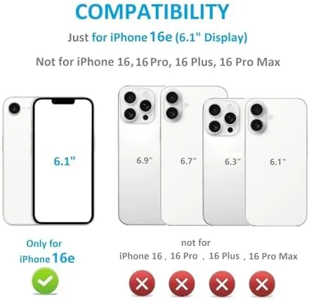Close look at the ONETOP for iPhone 17e/16e Wallet Case with Credit Card Holder,LightBlue build quality