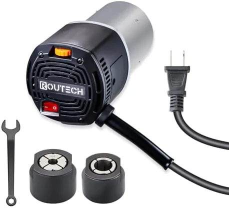 Woodworking 3.25HP Router, 2400W, 4.2" Diameter, 1/2" and 1/4" Collets, 120V60Hz, Model RT-001M (Motor) Review: Tested and Rated