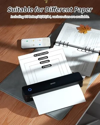 Another view of the iDPRT Portable Thermal Printer, MT610 Pro Wireless for Travel, 300