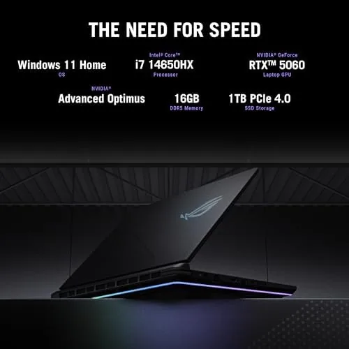 G16 side by side with a budget gaming laptop for comparison