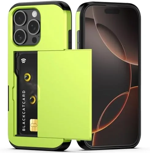 Nvollnoe for iPhone 16 Pro Case with Card Holder Fluorescent Green | Heavy Duty Review: Tested and Rated