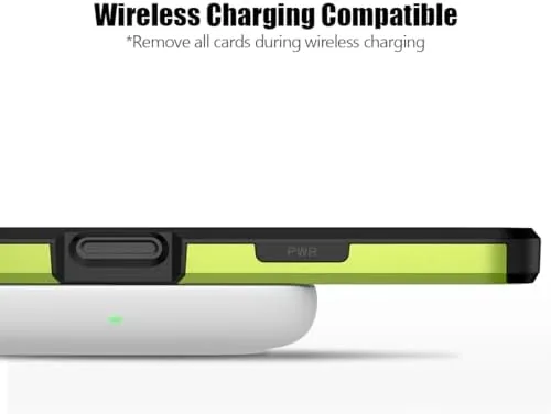 The Nvollnoe for iPhone 16 Pro Case with Card Holder Fluorescent compared in context