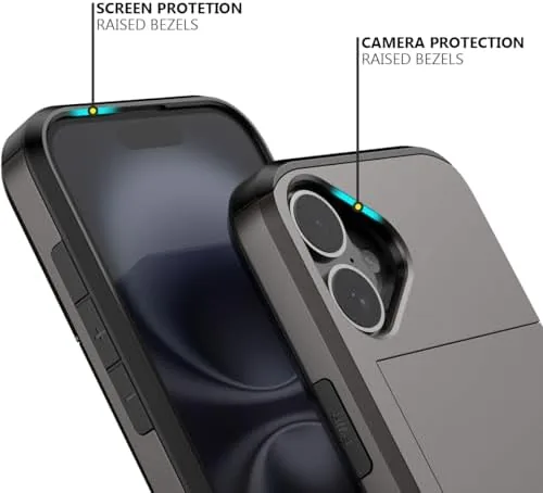 The Nvollnoe for iPhone 16 Case with Card Holder Coffee | in real use