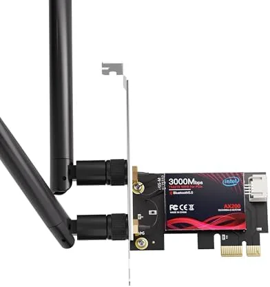 Overview of the WiFi 6 PCIe Card for Gaming PC with Bluetooth 5.2,3000Mbps