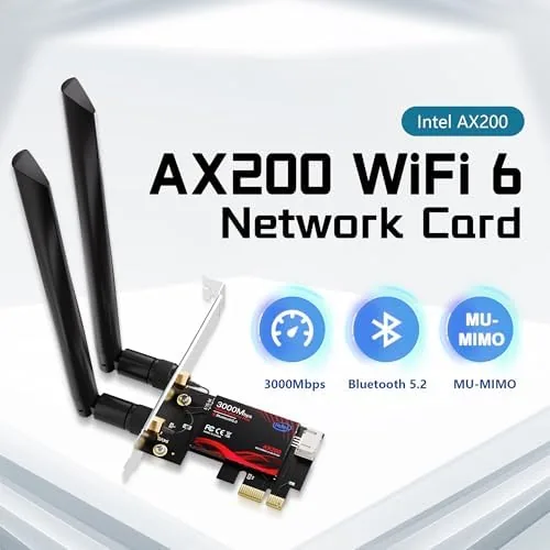 Close look at the WiFi 6 PCIe Card for Gaming PC with Bluetooth 5.2,3000Mbps build quality