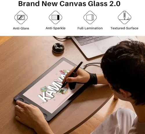 Close look at the HUION Kamvas 13 (Gen 3) Drawing Tablet with Screen 16K build quality