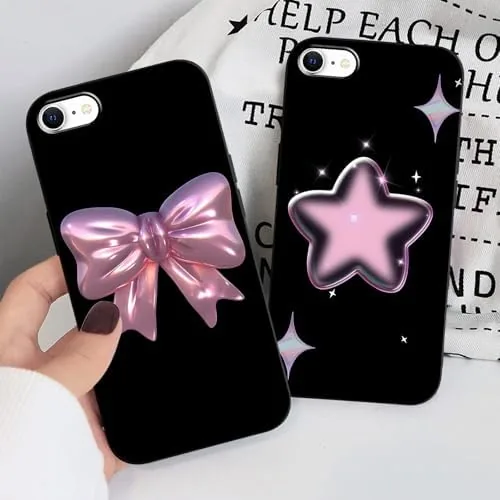 The 2 Pack Y2K Phone Case for iPhone 16e 6.1",Cute Pink compared in context